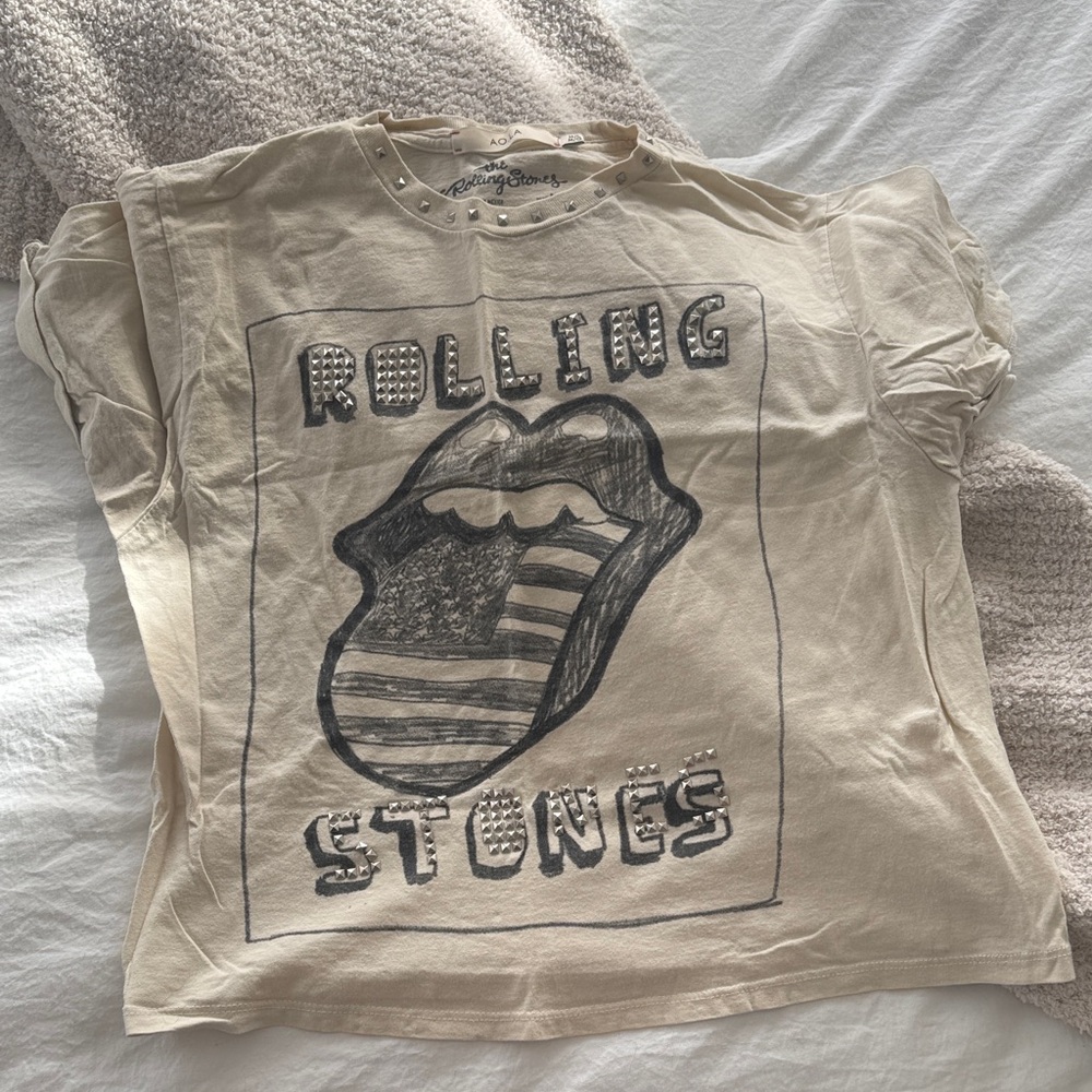 Alice and Olivia Rolling Stones Graphic Tee